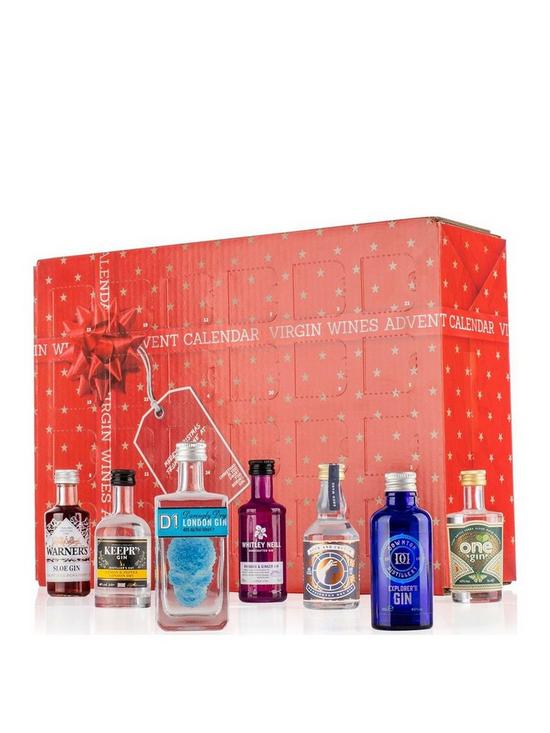 front image of virgin-wines-luxury-gin-advent-calendar-24-bottles
