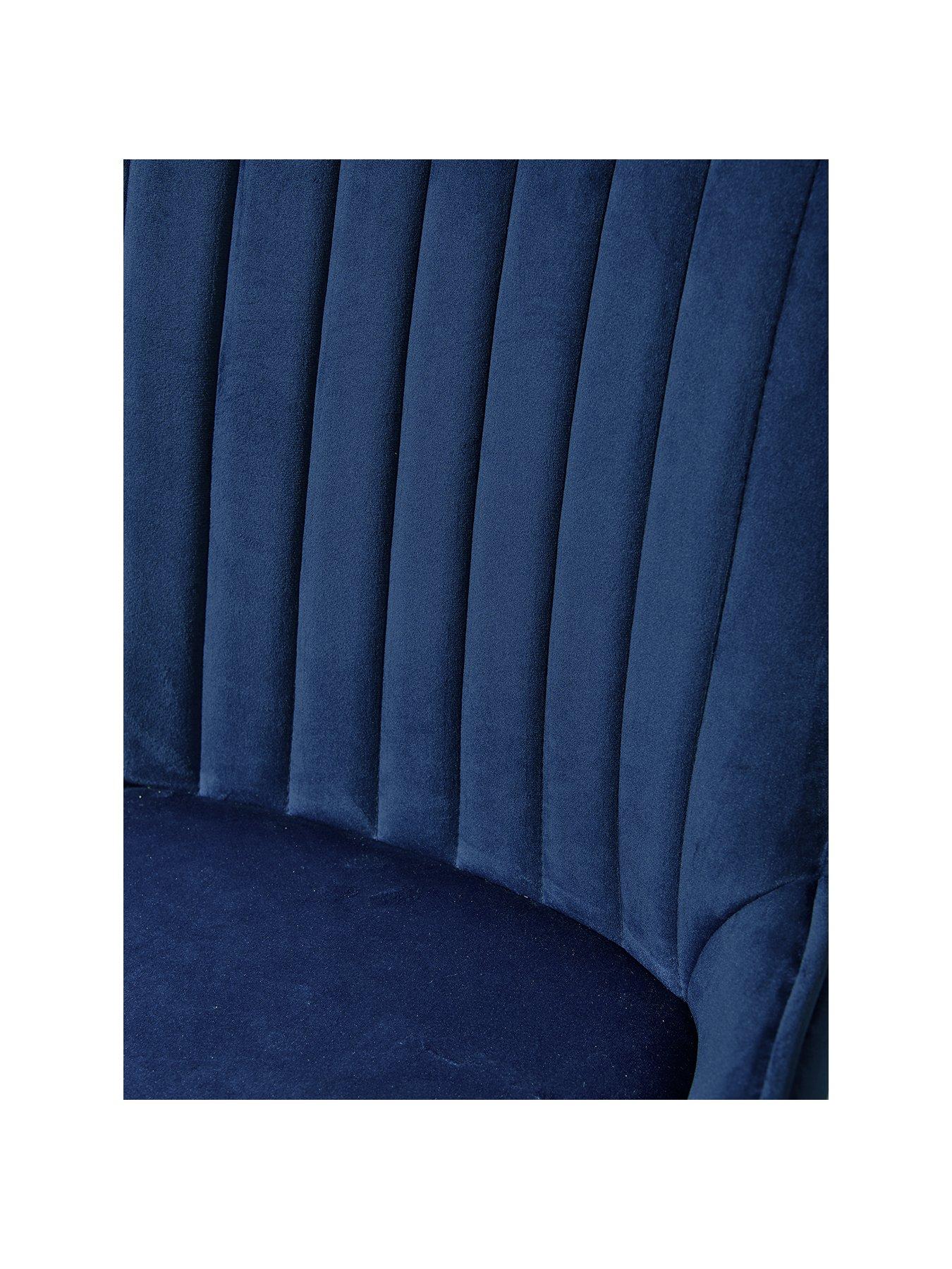  image of very-home-pair-of-alisha-standard-brass-leggednbspdining-chairs-bluebrass
