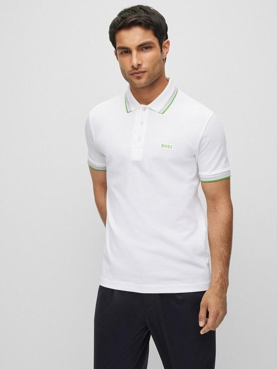 front image of boss-hugo-boss-golf-paddy-curved-polo-white