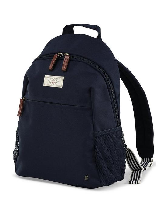 front image of joules-travel-backpack-small-french-navy