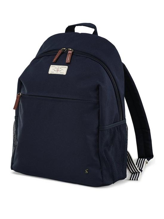 front image of joules-travel-backpack-large-french-navy