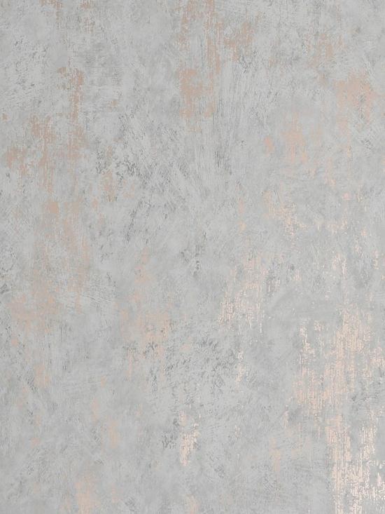 front image of sublime-nbspdistressed-texture-grey-rose-gold-wallpaper