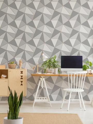 Geometric | Grey | Wallpaper | Home & garden 