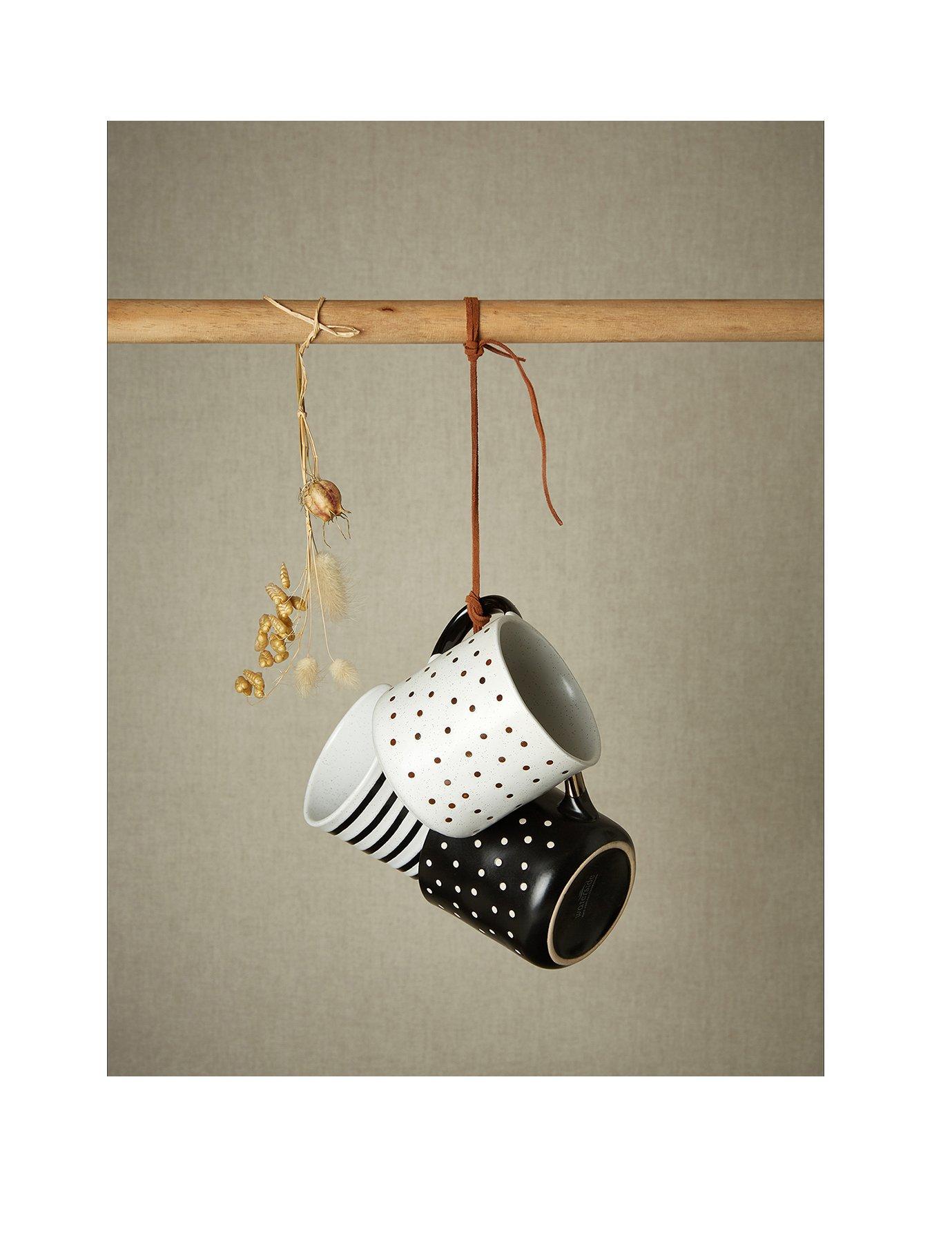 undefined Stripe & Spots Set of 6 Mugs