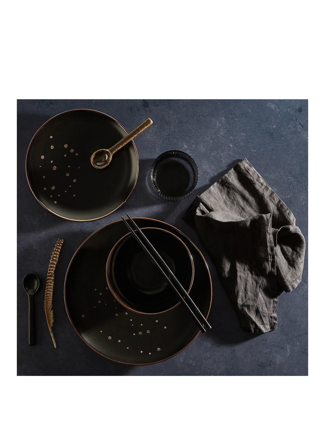 waterside-12-piece-gold-and-ebony-dinner-set