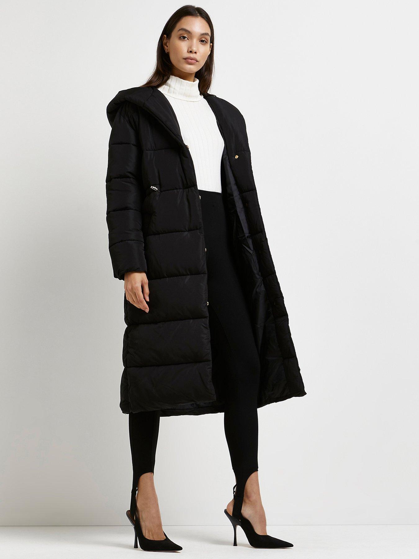 river island longline coat