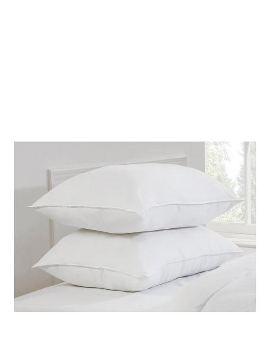 front image of cascade-home-dreamy-nights-natural-goose-feather-down-2-pack-pillows