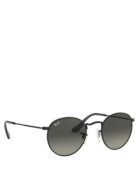 ray-ban-round-metal-frame-lens-sunglasses-black