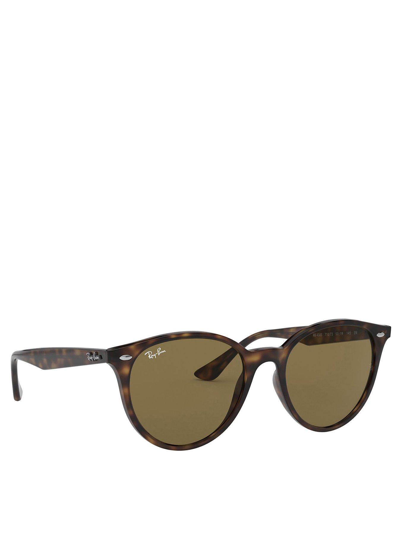 undefined Round Tortoise Frame Sunglasses - Brown