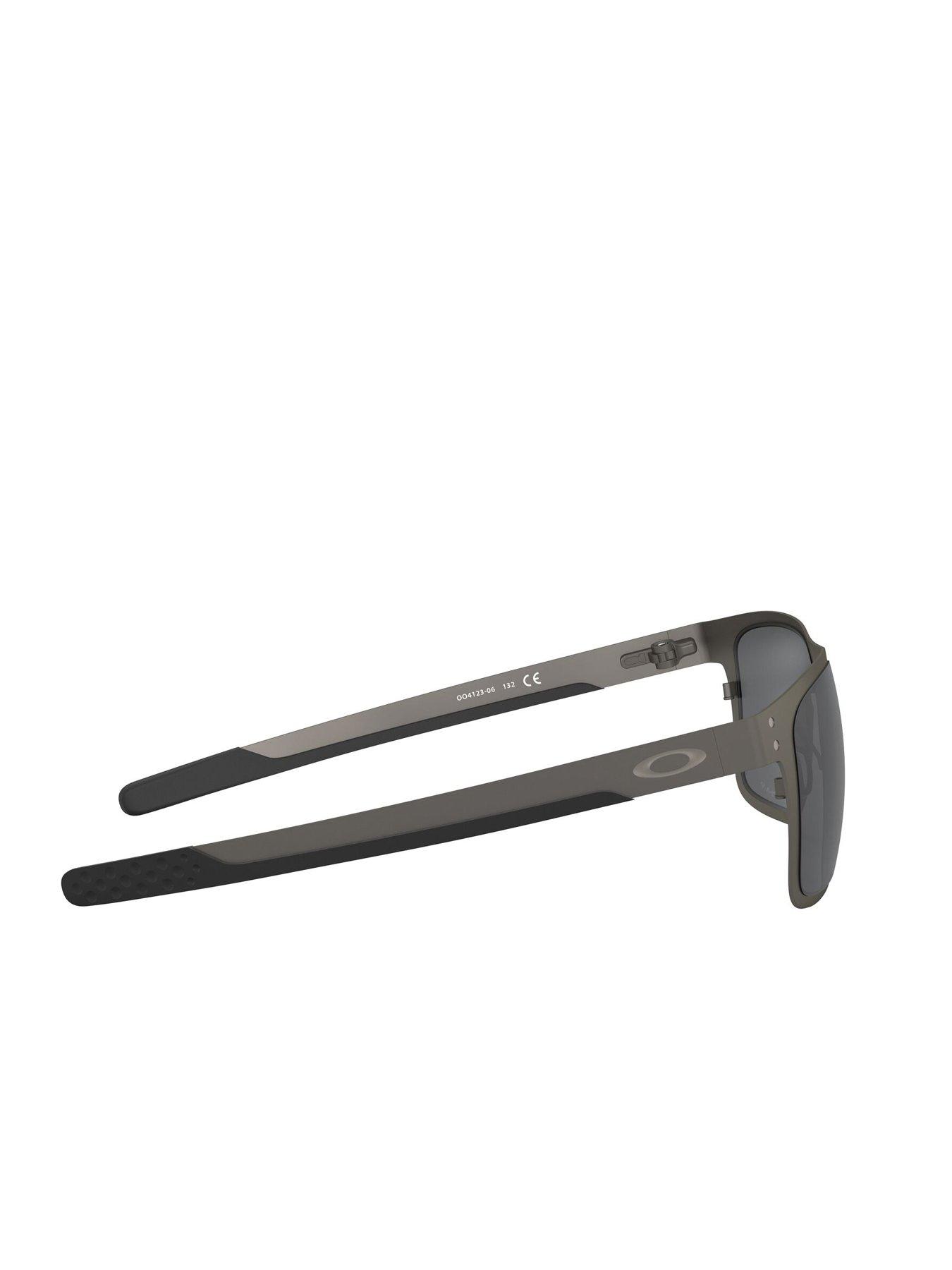 image of oakley-metal-frame-square-sunglasses-black