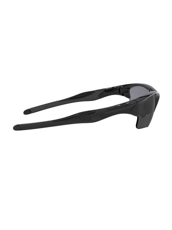 back image of oakley-black-lens-sport-sunglasses