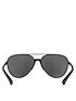  image of emporio-armani-grey-lens-aviator-sunglasses-black