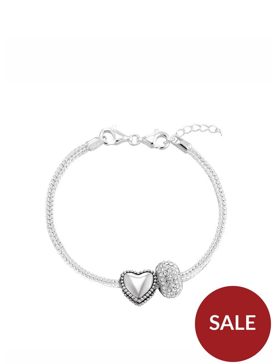 front image of the-love-silver-collection-sterling-silver-charm-bracelet-with-heart-amp-crystal-charm