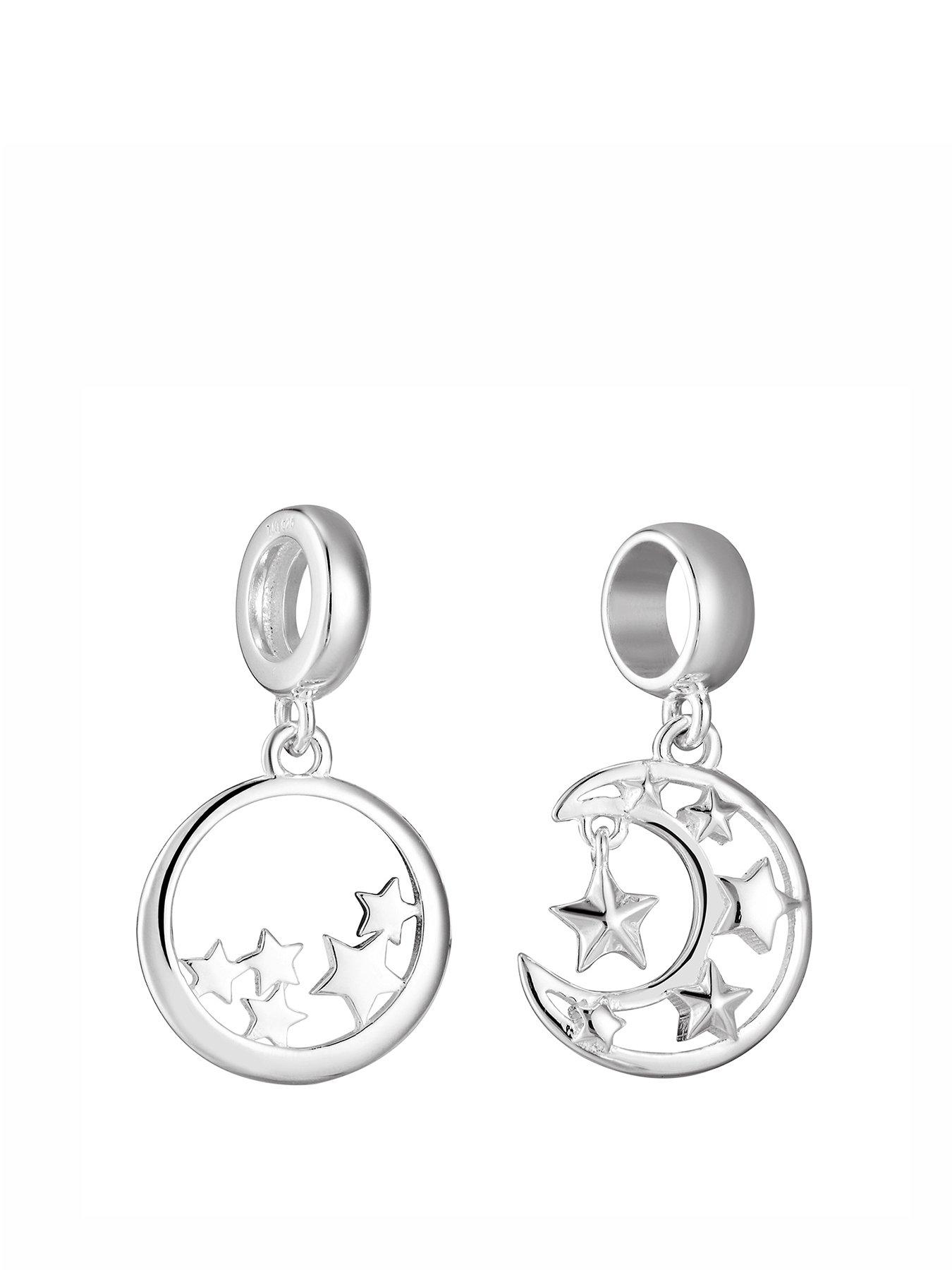 undefined Sterling Silver Set Of 2 Cosmic Charms