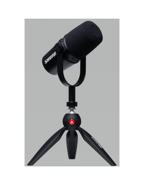 shure-mv7-podcast-and-gaming-mic-with-manfrotto-pixi-stand