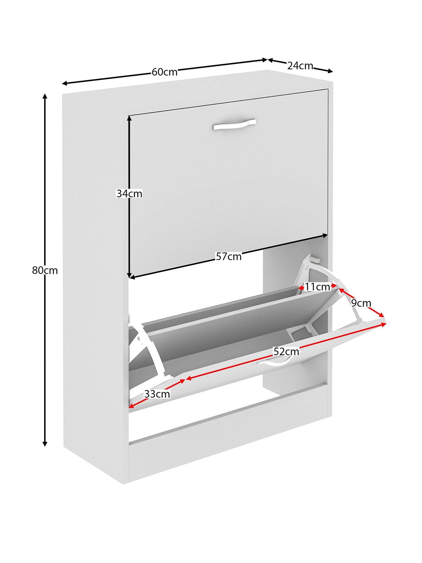 stillFront image of vida-designs-bree-2-drawer-shoe-cabinet