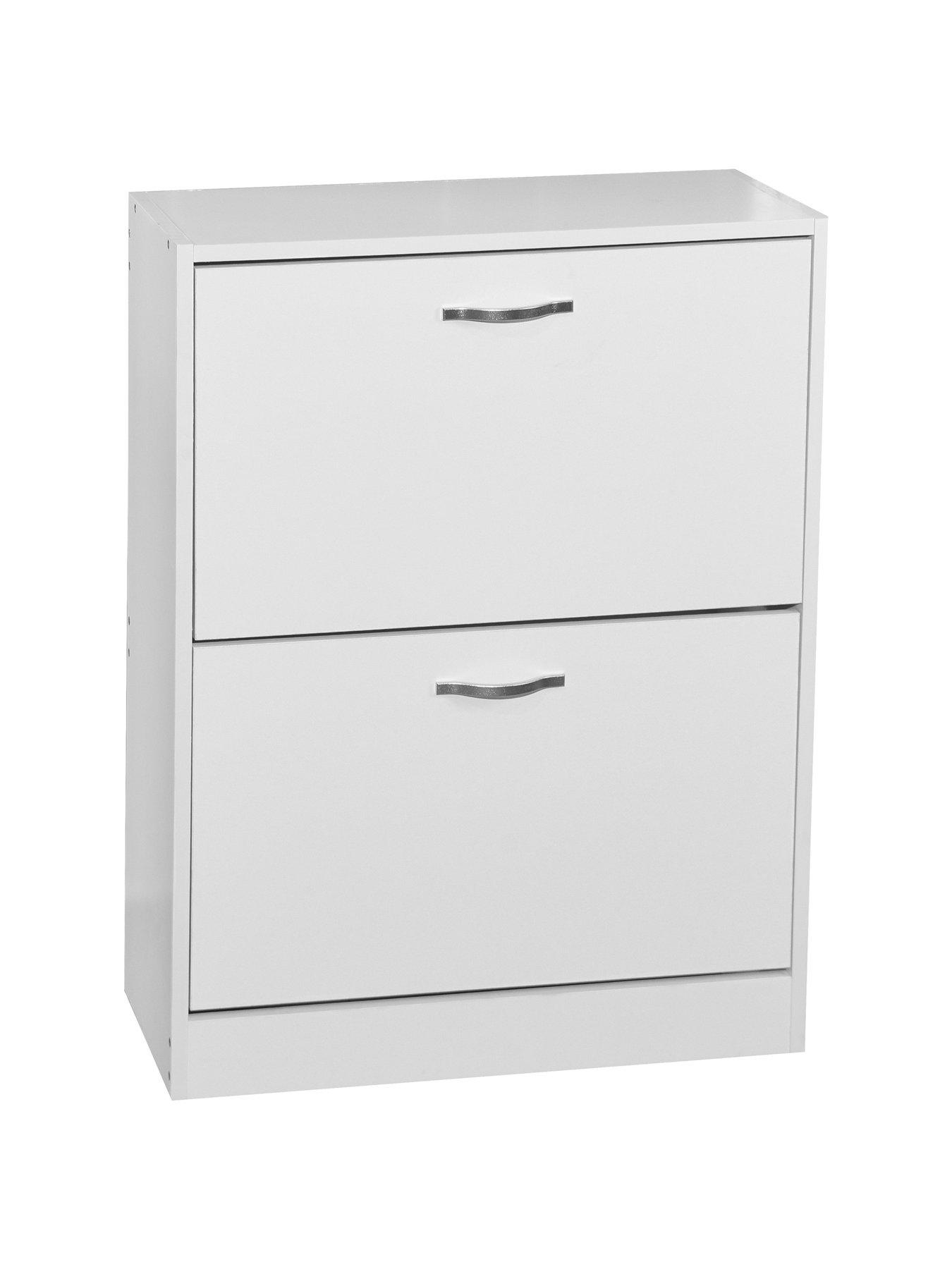  image of vida-designs-bree-2-drawer-shoe-cabinet