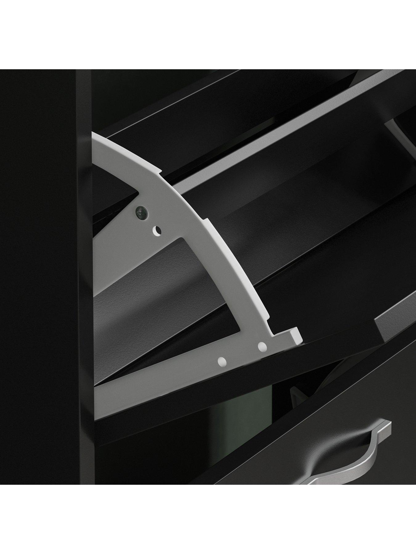  image of vida-designs-bree-2-drawer-shoe-cabinet