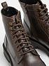  image of river-island-chunky-brown-leather-boot