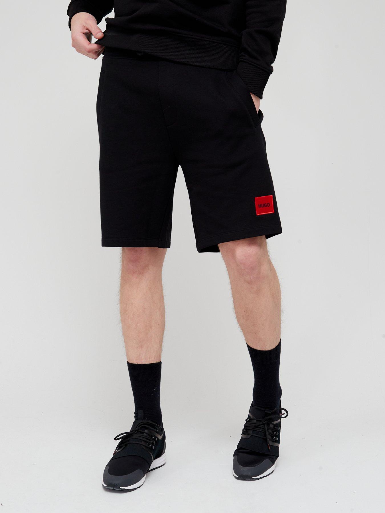 undefined Diz Red Patch Logo Jersey Shorts - Black