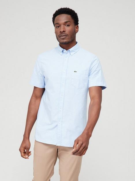 lacoste-core-short-sleeved-shirt-blue