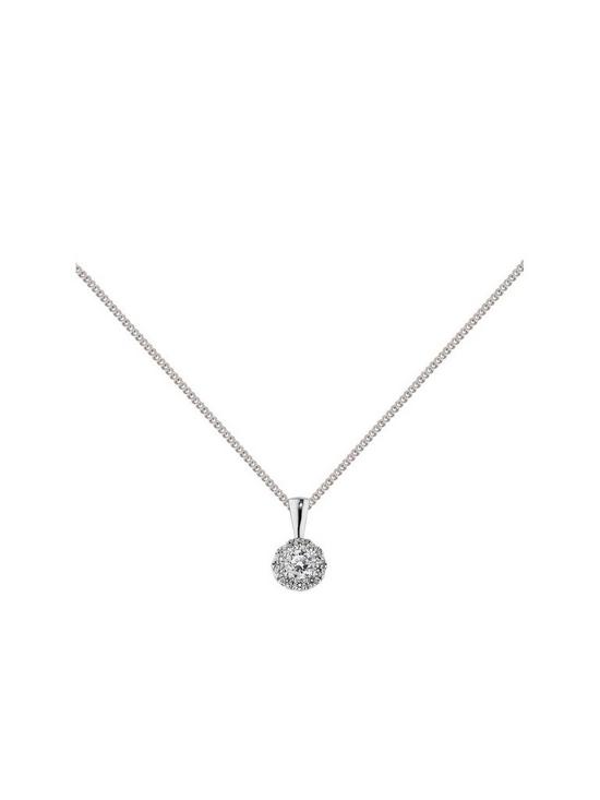 front image of love-diamond-9ct-white-gold-025-diamond-pendant-necklace