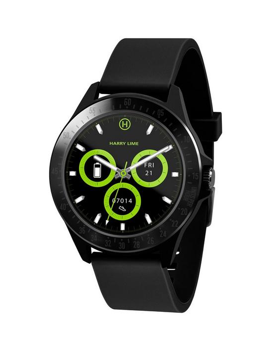 front image of harry-lime-fashion-smart-watch-in-black-ha07-2002
