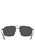 image of burberry-rectangular-frame-sunglasses-black