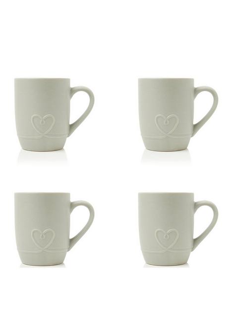 sabichi-embossed-heart-set-of-4-mugs