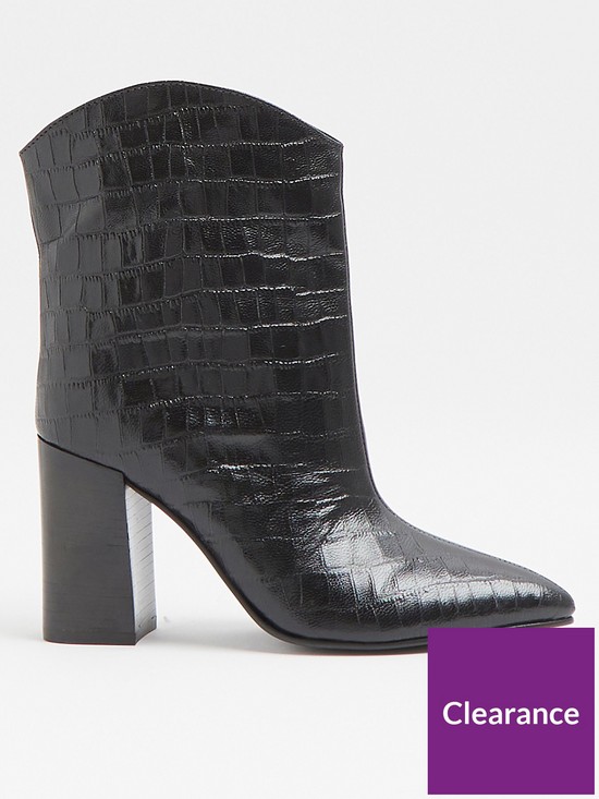 back image of river-island-ankle-boot-black
