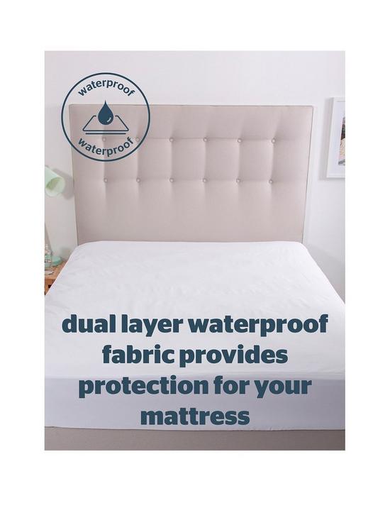 stillFront image of silentnight-waterproof-mattress-protector-white