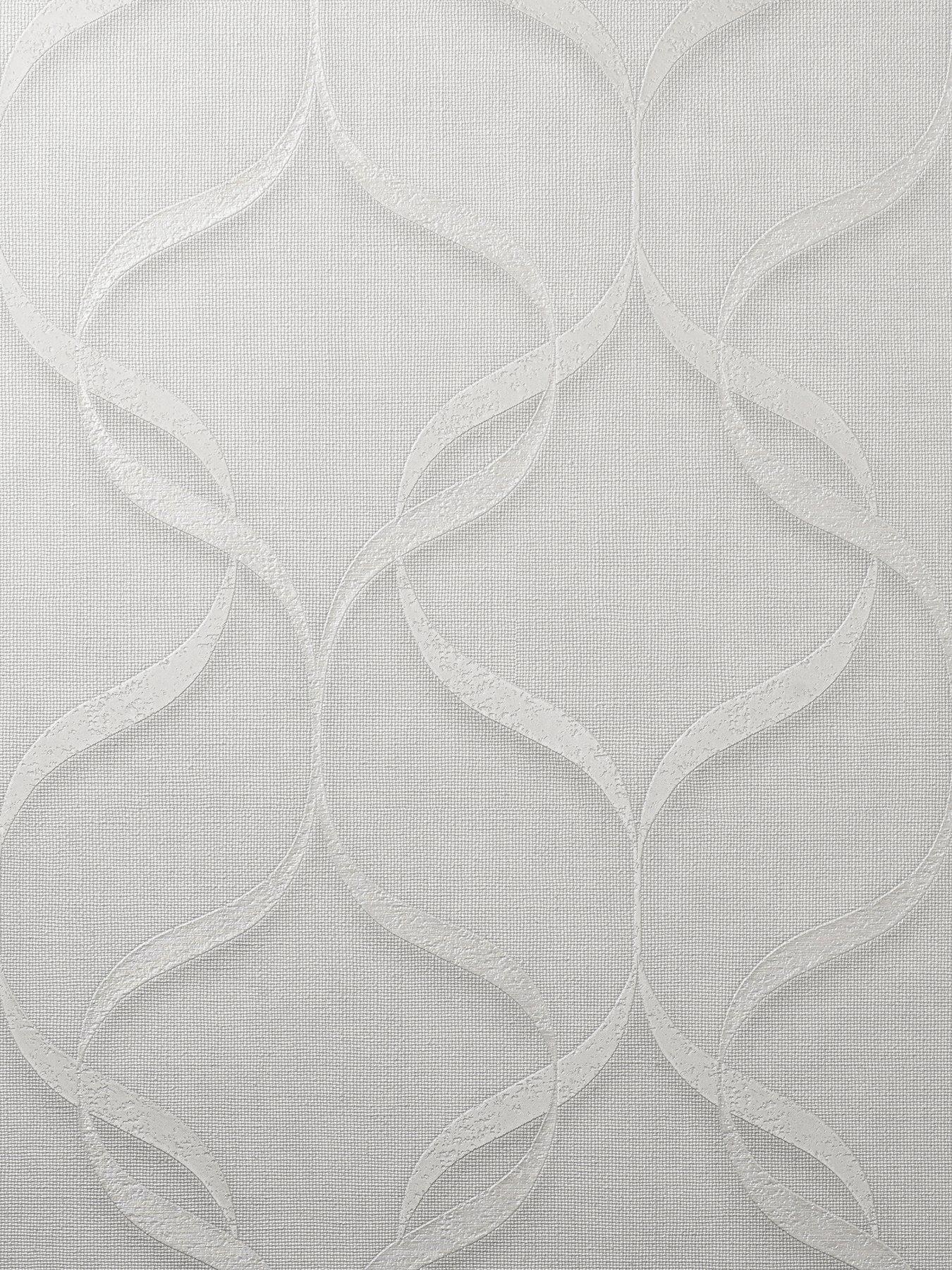  image of fine-decor-milano-wave-wallpaper-off-white