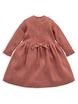 mamas-papas-baby-girls-knitted-dress-pink