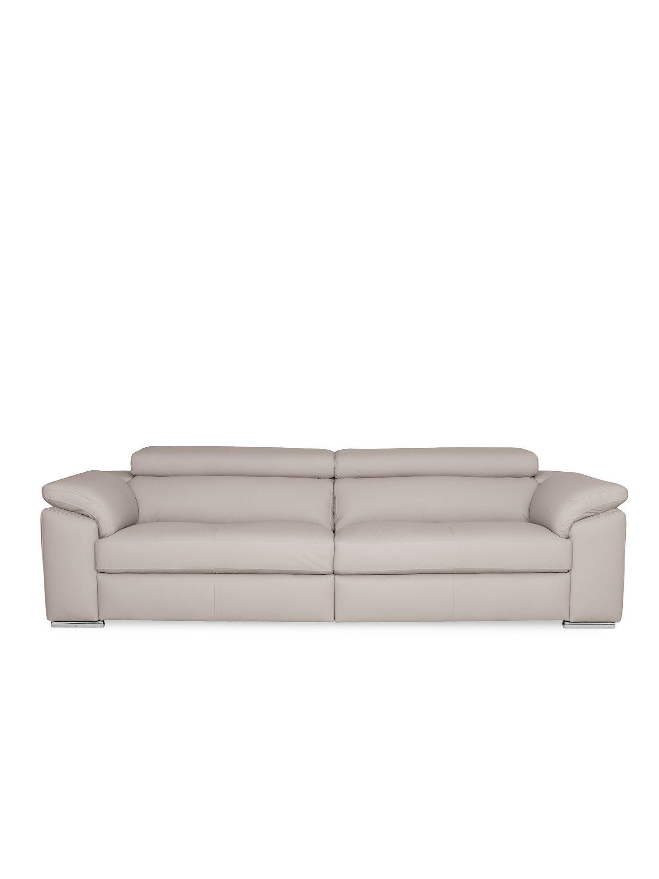 Image 1 of 6 of The Very Collection Brady Premium Leather&nbsp;4 Seater Sofa&nbsp;- FSC&reg; Certified