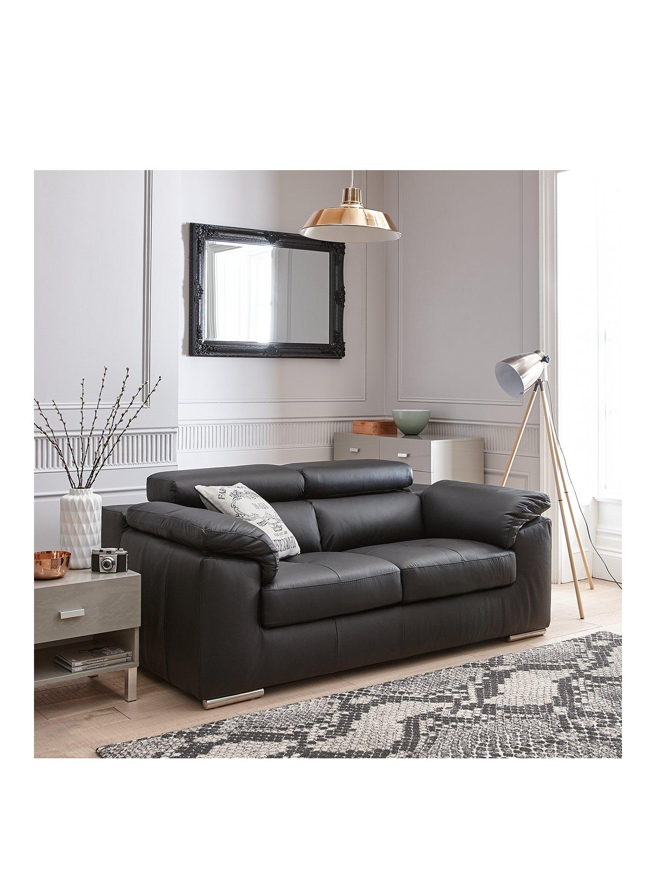 Image 2 of 6 of The Very Collection Brady Premium Leather&nbsp;4 Seater Sofa&nbsp;- FSC&reg; Certified