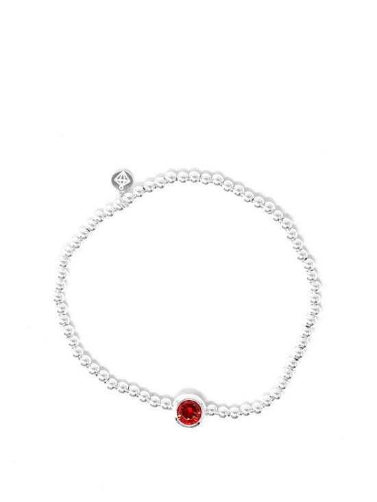 front image of say-it-with-diamonds-birthstone-bracelet