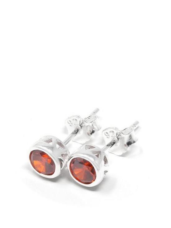 front image of say-it-with-diamonds-birthstone-earrings