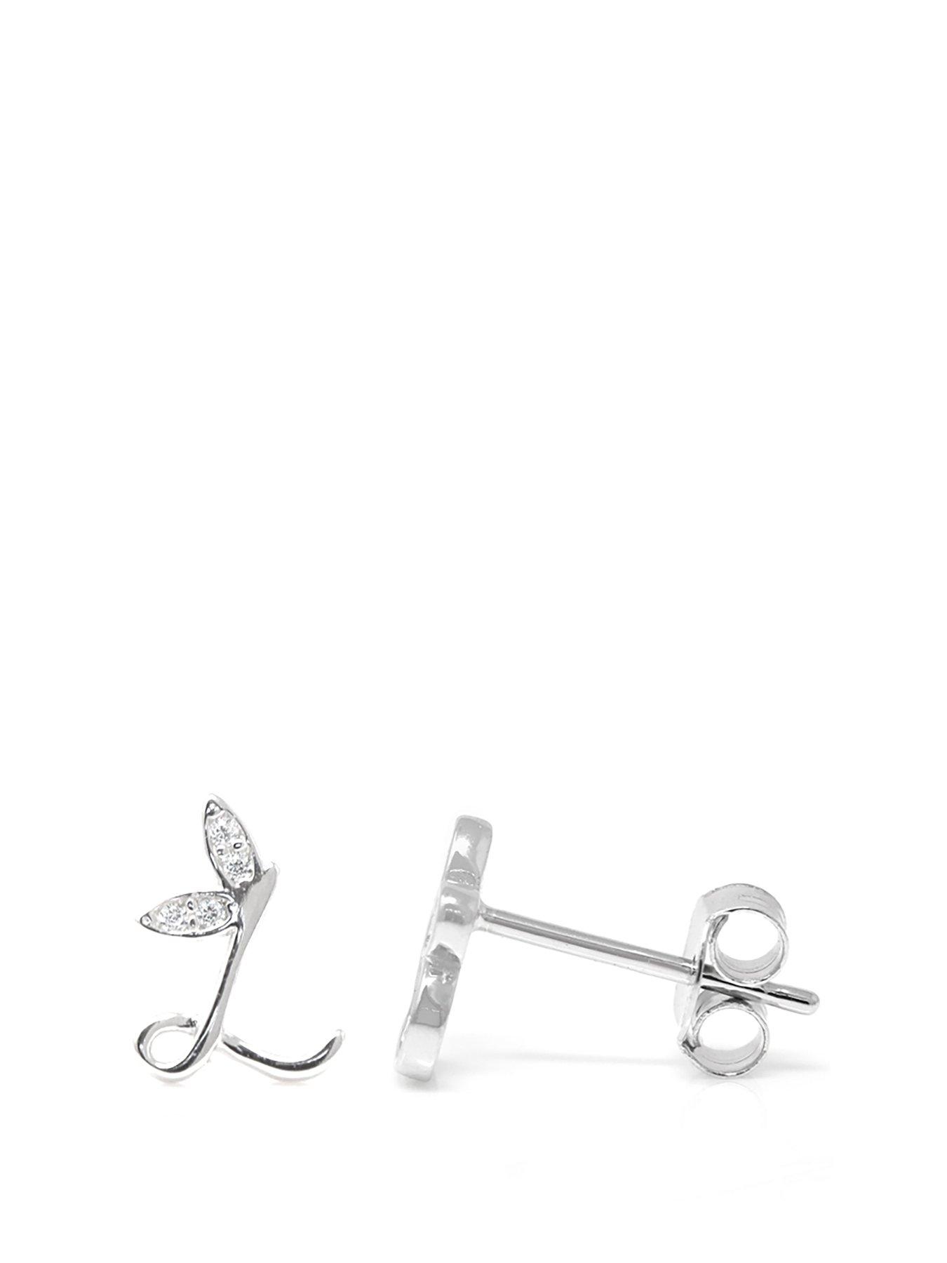 Say It With Winged Initial Earrings