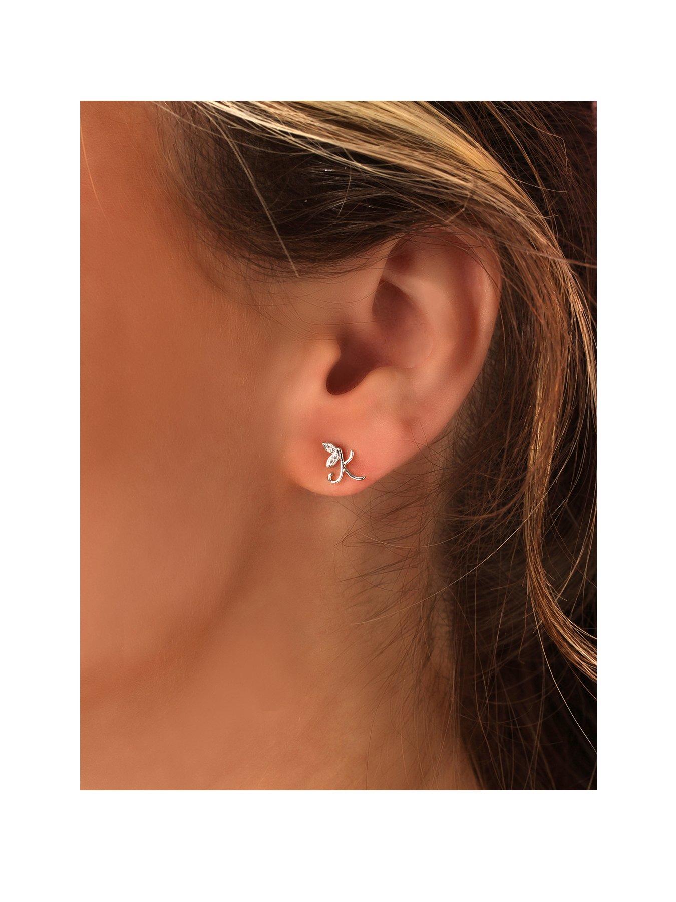 Say It With Winged Initial Earrings