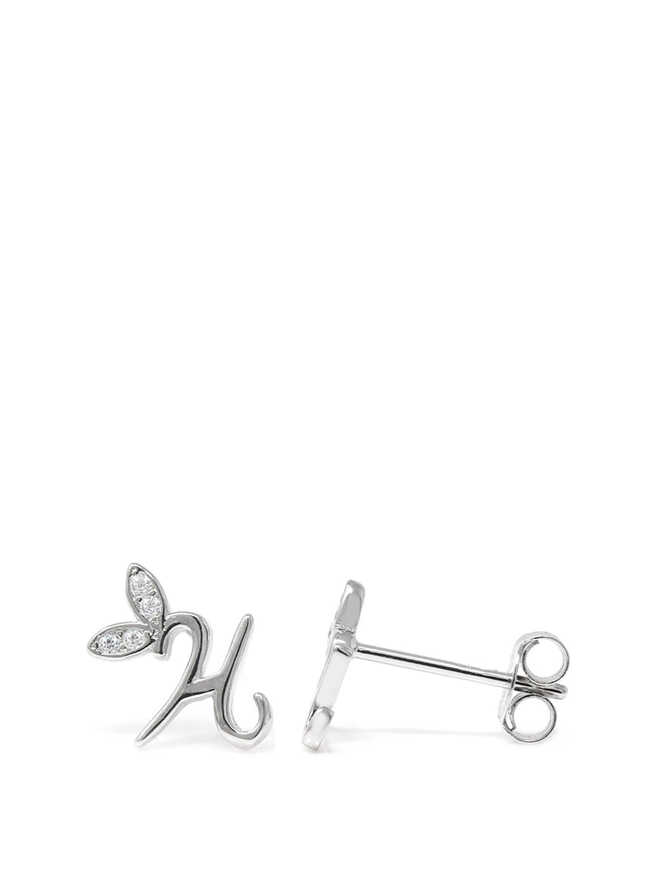 Say It With Winged Initial Earrings