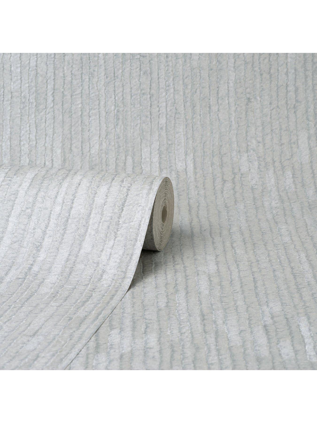  image of fine-decor-bergamo-leather-texture-off-whitesilver