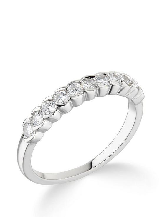 front image of love-diamond-9ct-white-gold-050ct-diamond-eternity-ring