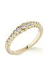  image of love-diamond-9ct-yellow-gold-033ct-graduated-diamond-eternity-ring