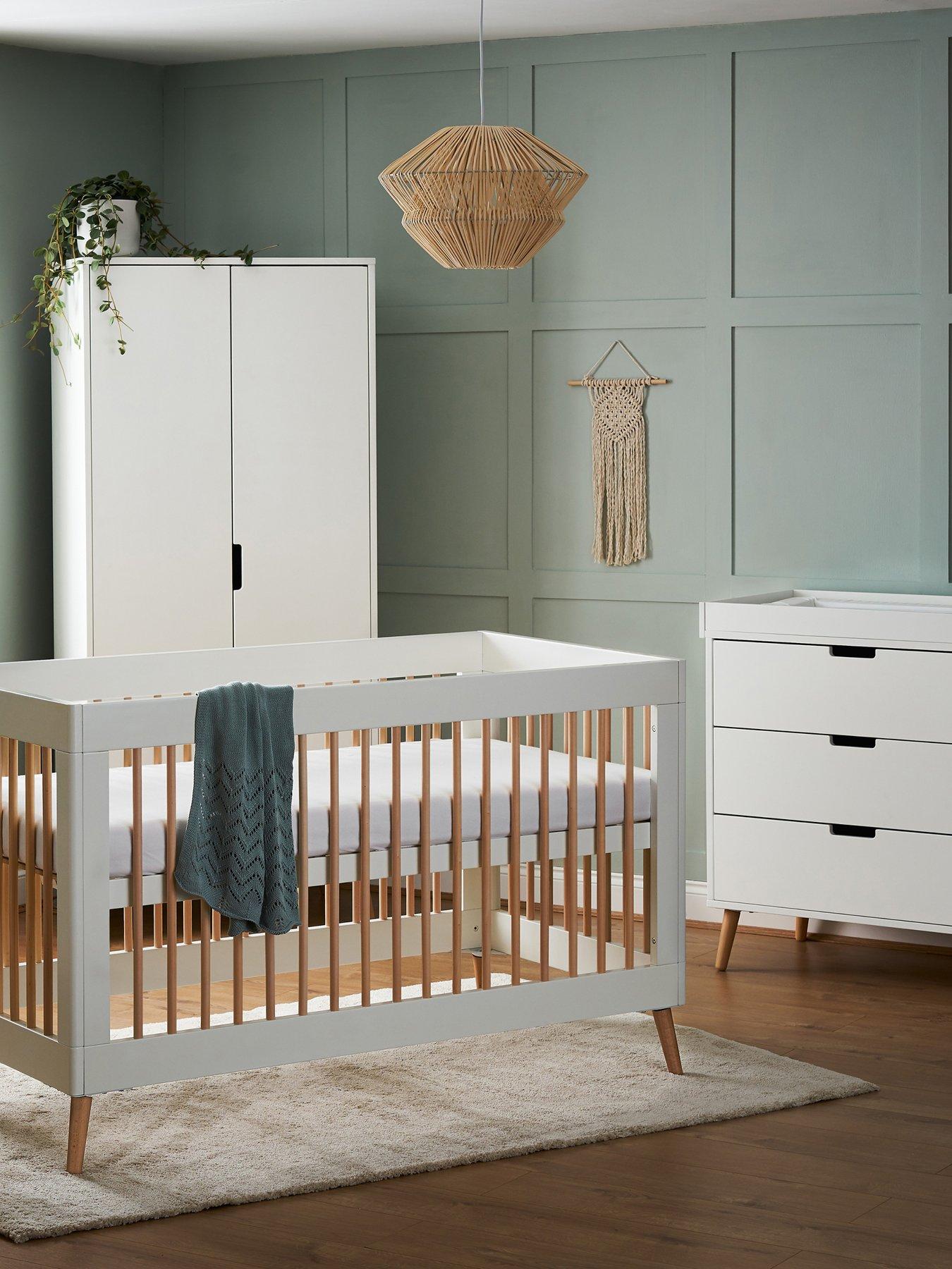 Obaby Maya 3 Piece Room Set - White/Natural