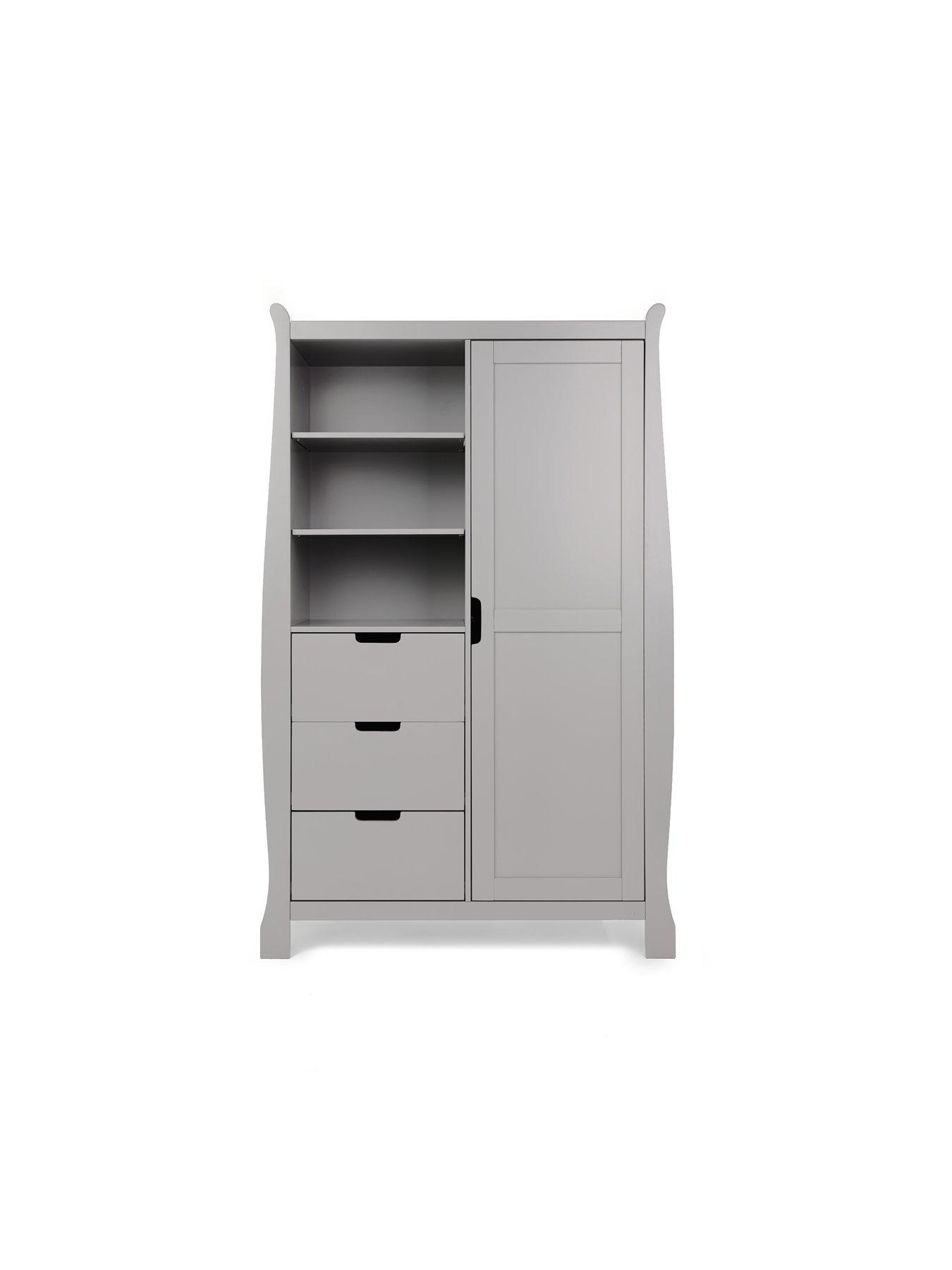  image of obaby-stamford-classic-sleigh-3-piece-room-set-warm-grey