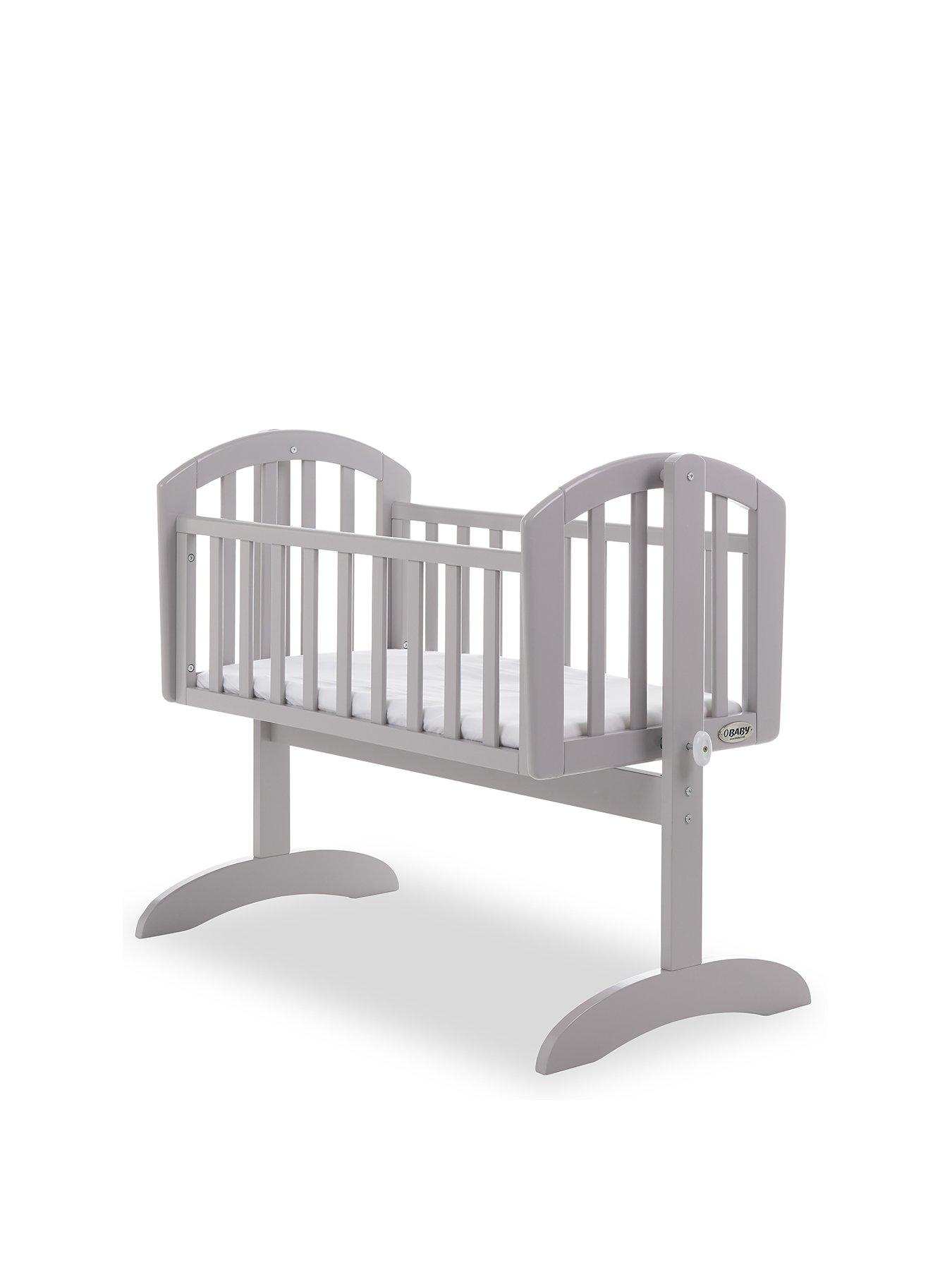 undefined Sophie Swinging Crib  &  Mattress - Warm Grey