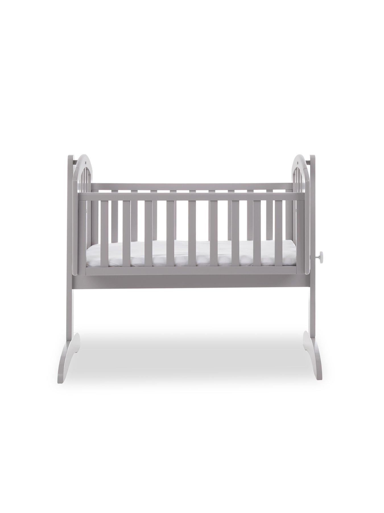  image of obaby-sophie-swinging-crib-mattress-warm-grey