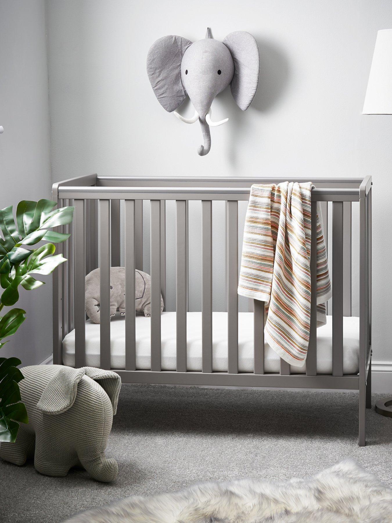 Image 1 of 6 of Obaby Bantam Space Saver Cot &amp; Fibre Mattress