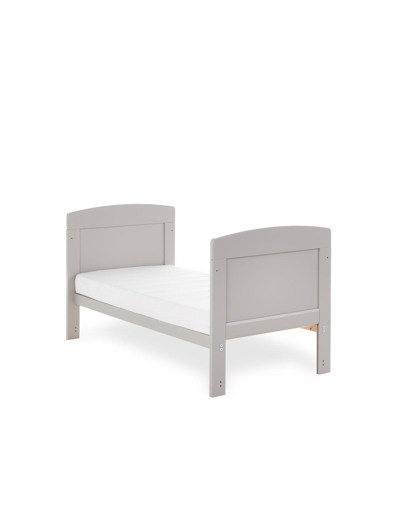 image of obaby-grace-mini-cot-bed-warm-grey
