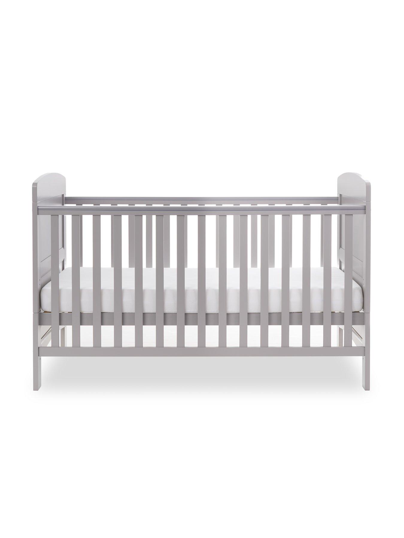  image of obaby-grace-cot-bed-warm-grey